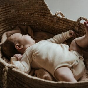 Wollen Overslagromper lange mouw – Merinowol - Naturel